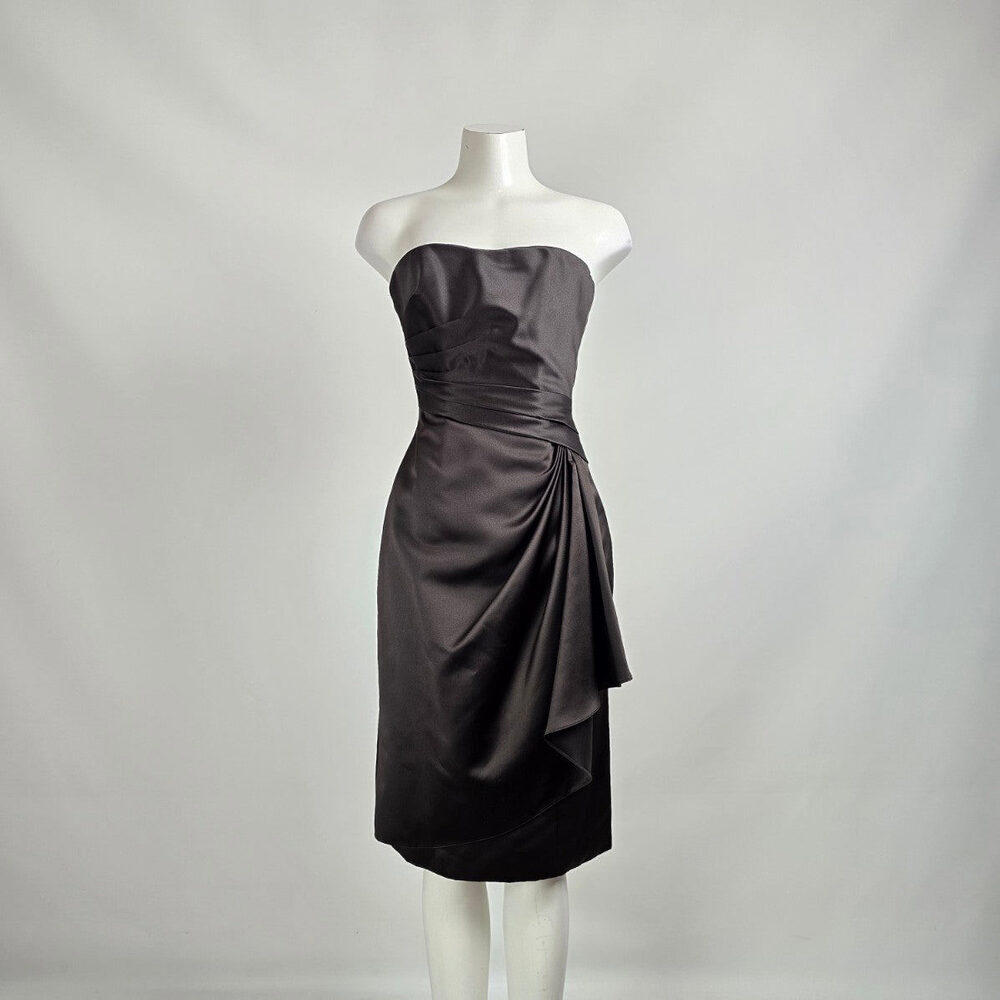 Sophia Tolli Black Event Bridesmaid Cocktail Dress Size 4